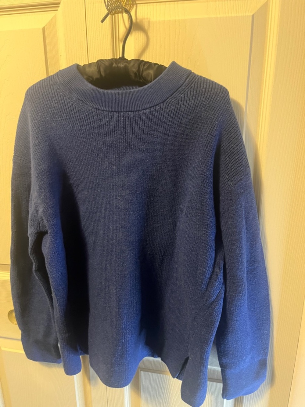 lululemon athletica Navy Scoopneck Knit Sweater